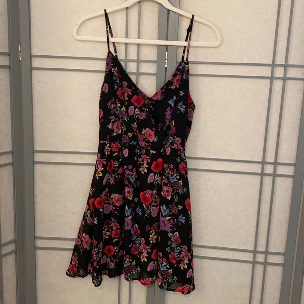 Forever 21 Black Floral Mini Dress